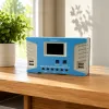 The blue solar charging controller features intelligent charging and discharging protection, compatible with 12V and 24V details Picture